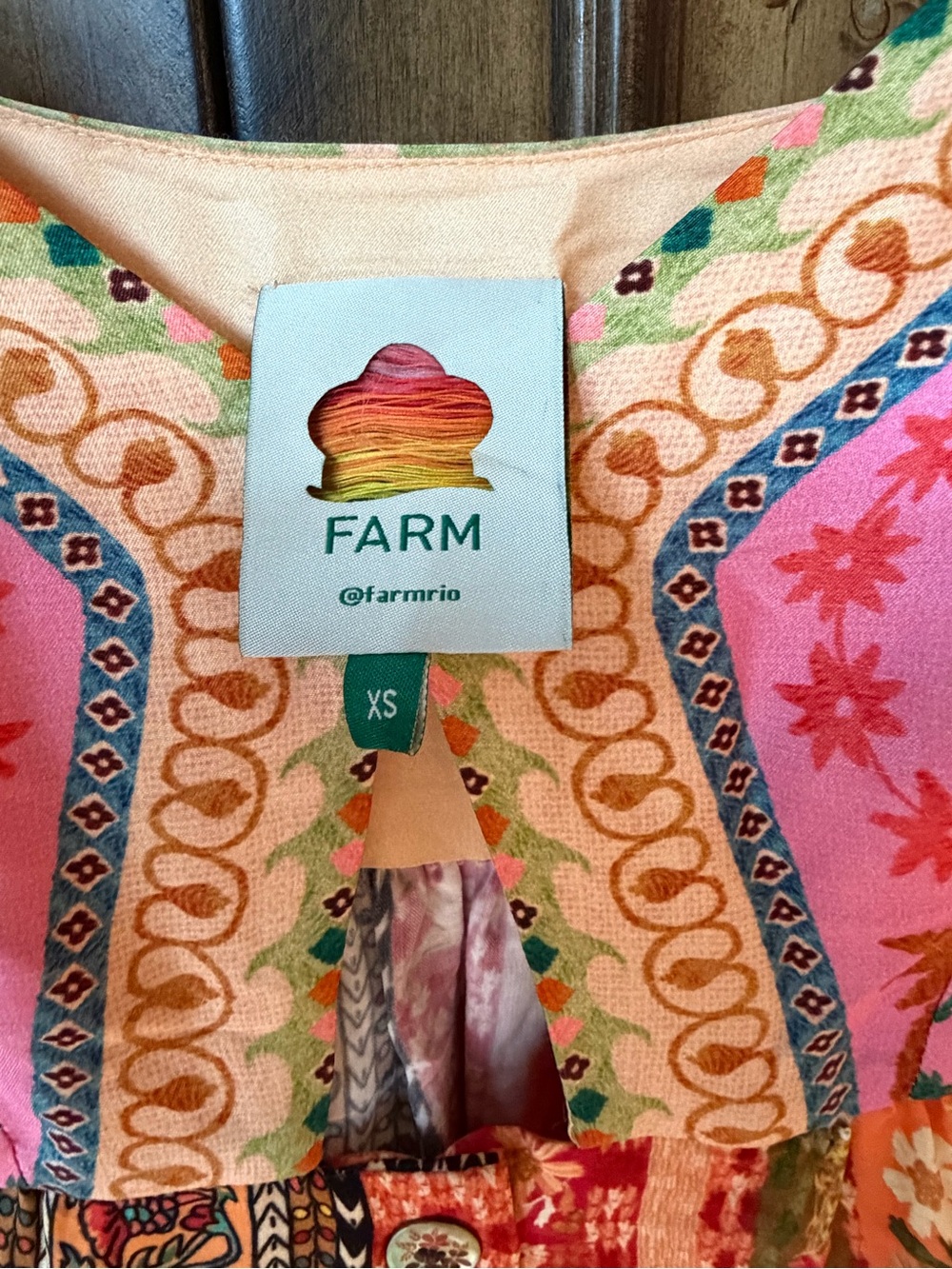 FARMRIO Bohemian Patchwork Maxi Dress - Multicolor - Picture 2 of 3